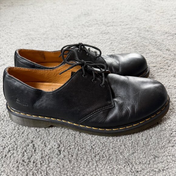 Dr. Martens 1461 Smooth Leather Oxford Shoes Men's Size 14 -3 hole Black - VGUC - Picture 3 of 13